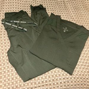 Green med couture scrubs